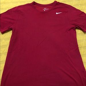 Red Nike Dri-Fit Workout T-Shirt